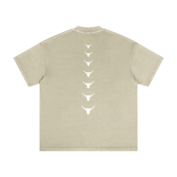 "SPINE" Snow Washed Tee