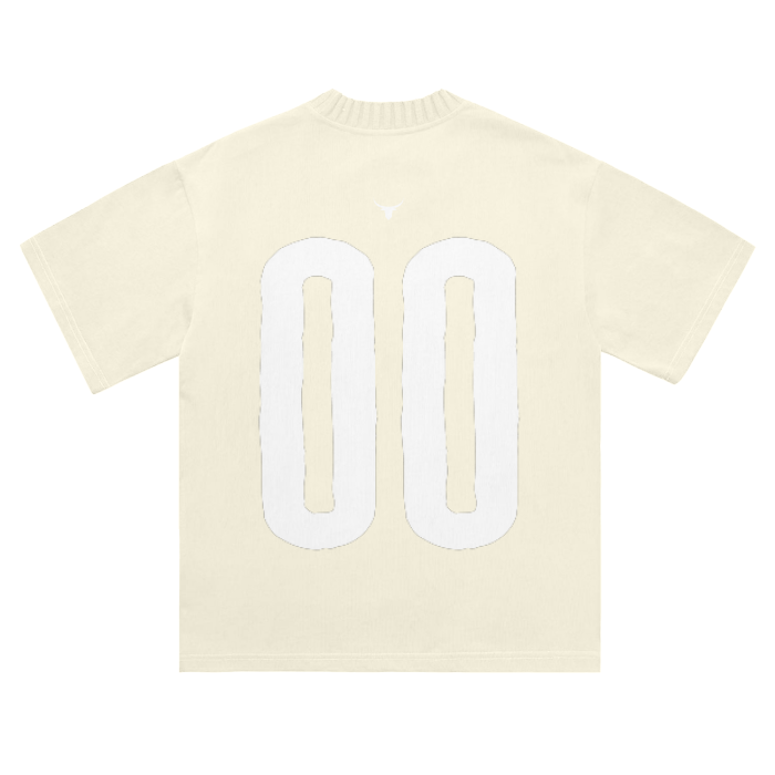 "CHOSEN" Heavyweight Tee with Knitted Collar