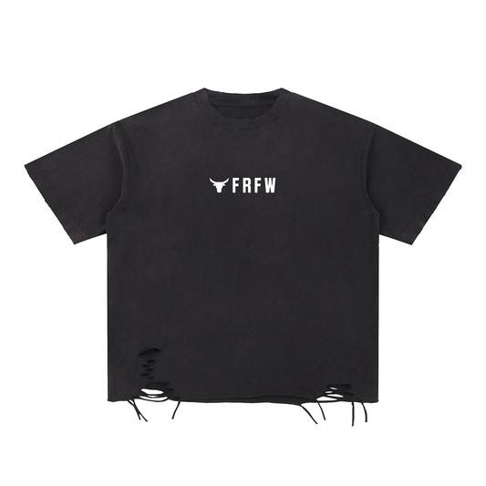 “RAW INTENT” Distressed Tee