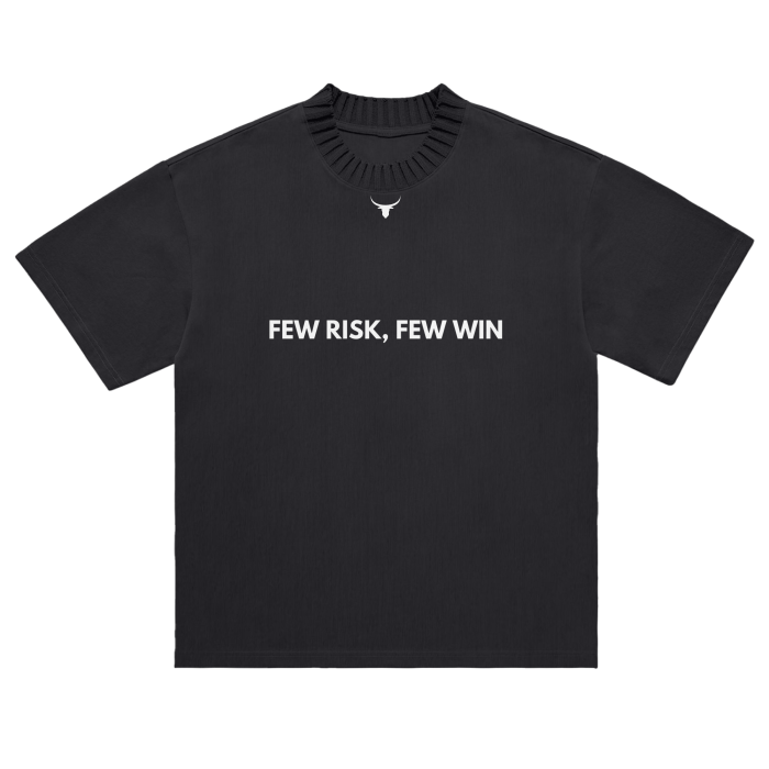 "CHOSEN" Heavyweight Tee with Knitted Collar