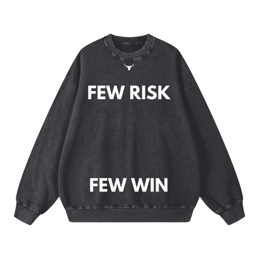 "GRIT" Acid Wash Oversize Sweatshirt