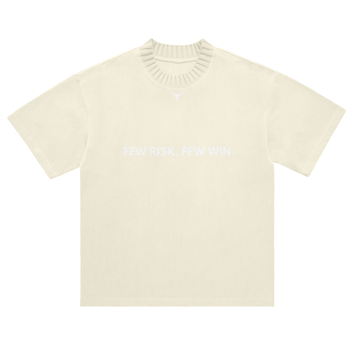"CHOSEN" Heavyweight Tee with Knitted Collar